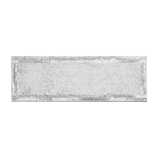 100% Cotton Tufted 3000GSM Reversible Bath Rug Grey 24x72'