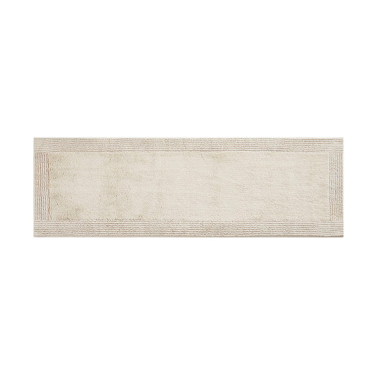 100% Cotton Tufted 3000 GSM Reversible Bath Rug Natural 24x72'