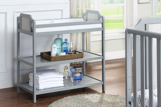 Brees Changing Table Gray/Graystone