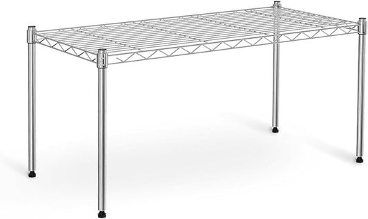 1-Tier Shelving Units, 29.92' W x 13.78' D x 14.96' H Steel Wire Rack Storage Shelving Organizer, Chrome